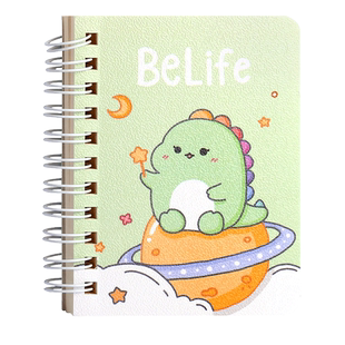 卡通线圈小本本小号便携a7不硌手随身记可爱单词本小学生便签本迷你横线记事本高颜值实用文具老师奖品小礼物