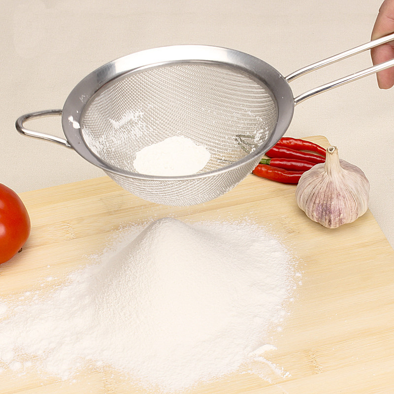 燕窝不锈钢漏勺过滤网筛捞面勺面粉筛油勺油捞麻辣烫果汁中药油格