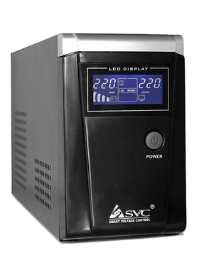 SVC UPS电源 SL-600L不间断电源稳压350W供电1小时 38AH电池一节