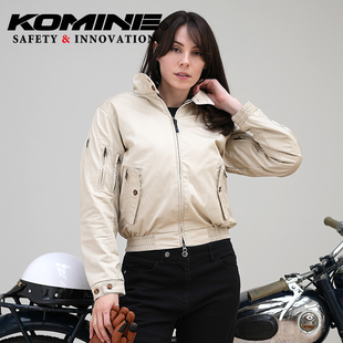 5911 KOMINE春秋纯棉休闲短款 男女摩托骑士骑行服夹克轻便保暖