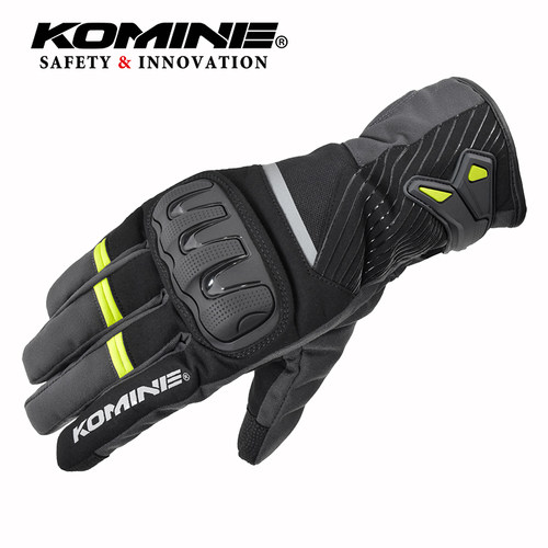KOMINE秋冬长腕防水摩旅骑士手套