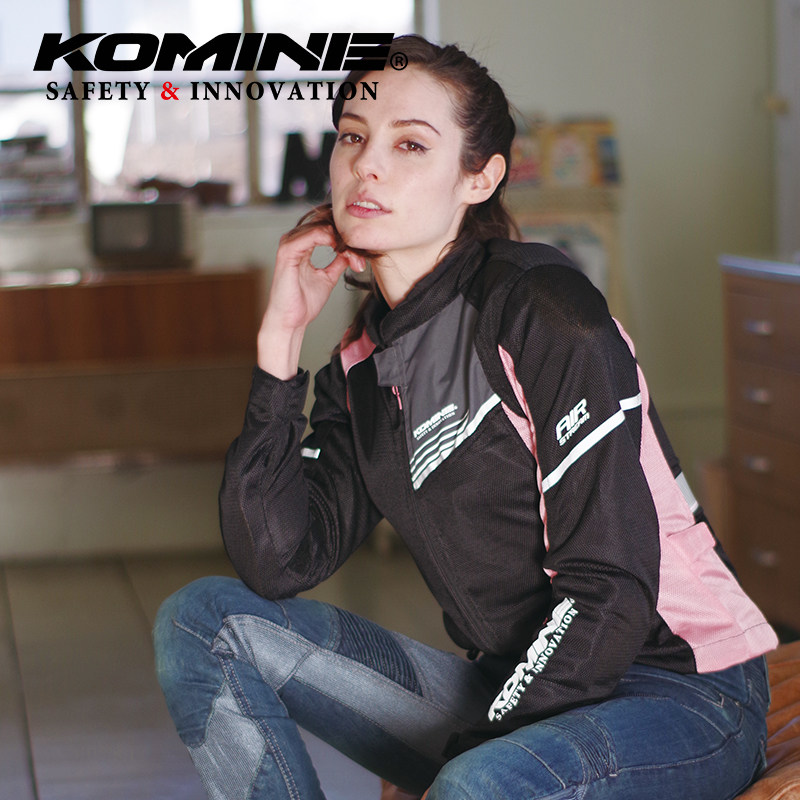 KOMINE夏季摩托车骑行服网眼CE级防护防摔赛车服轻量机车服JK-117