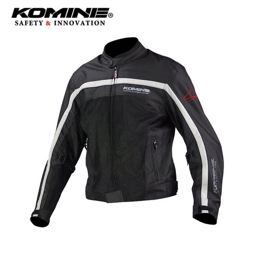 komine日本骑行服夏摩托车防摔网眼透气装备夜视护具赛车服JK-094