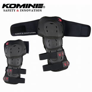 护膝SK KOMINE四季 大码 备护具弹力透气弯曲长款 627 摩托机车骑行装