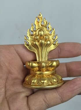 摩尼宝供佛招财高6厘米黄铜材质