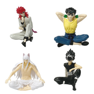 幽游白书动漫 掌中浦饭幽助 飞影 狐妖藏马手办模型车载摆件景品