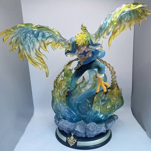 LL海贼王手办飞翔马尔科不死鸟发光版GK动漫周边礼物摆件吸塑彩盒