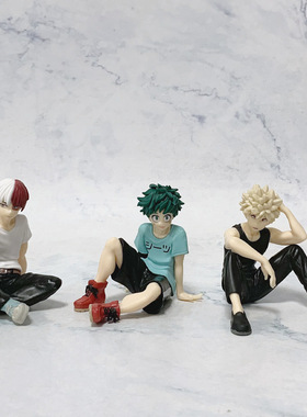 学院掌中绿谷出久 爆豪胜己 轰焦冻 手办模型摆件公仔