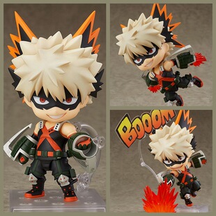 Q版粘土人 705#爆豪胜己 可动人偶换脸公仔盒装手办