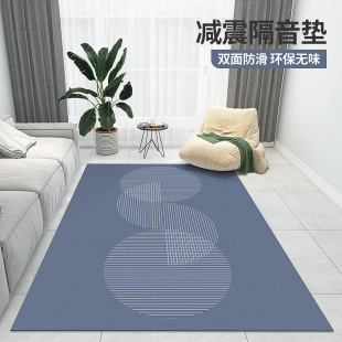 轻奢隔音地垫健身瑜伽垫子家用室内运动减震静音防滑地毯网红同款