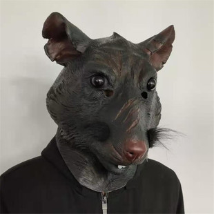 忍者神龟斯普林特大师面具老鼠头套装扮网红抖音影视表演道具耗子