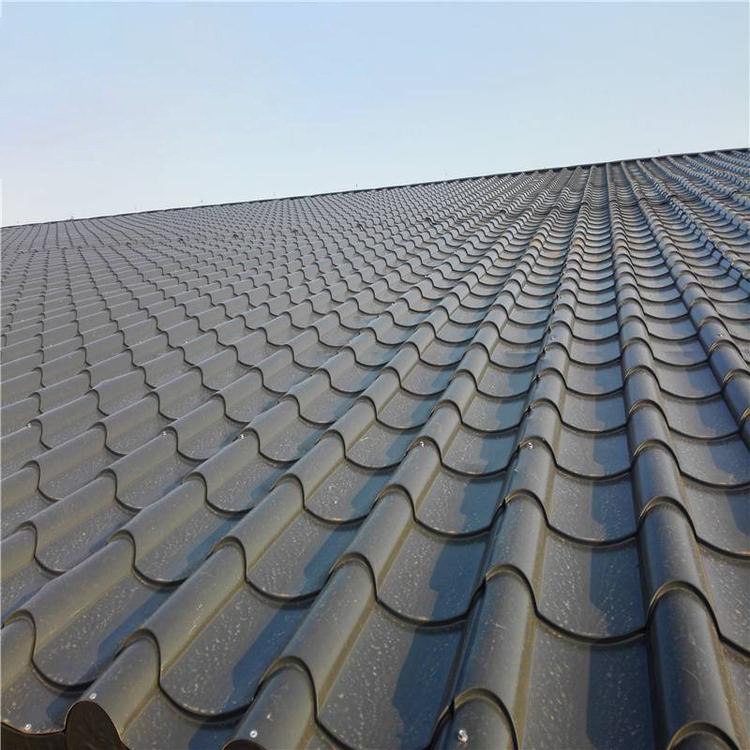 屋面仿古竹节瓦铜钛锌铝镁锰仿古琉璃瓦 日式和瓦竹节瓦 铝筒瓦