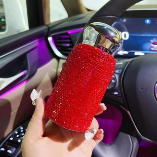 水杯 高颜值女保温杯镶满钻304不锈钢迷你口袋杯车载户外网红爆款