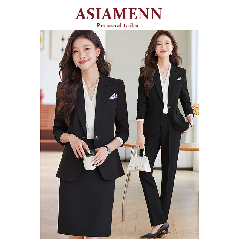 商务西装套装女2025秋冬新款高级感小个子正装时尚气质西服职业装