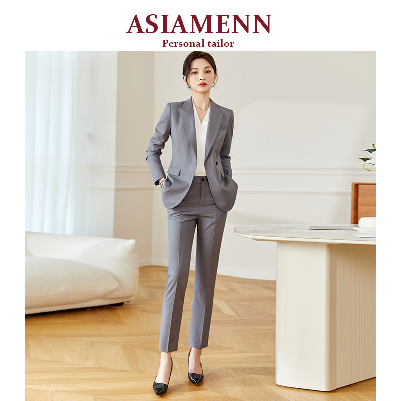 高端西服工作服女职业气质面试西装套装干练职场女神范商务正装