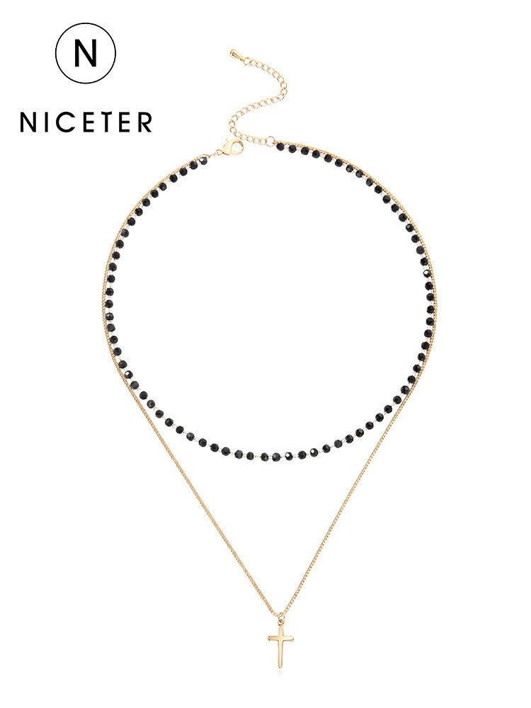 n1r summer Necklace Clavicle chain double-deck cross Necklace the republic of korea Simplicity choker neck Jewelry Neck strapin the Accessories/Fashion Jewelry, Necklace  category - from Buy2taobao.com to provide professional Taobao agent buy service
