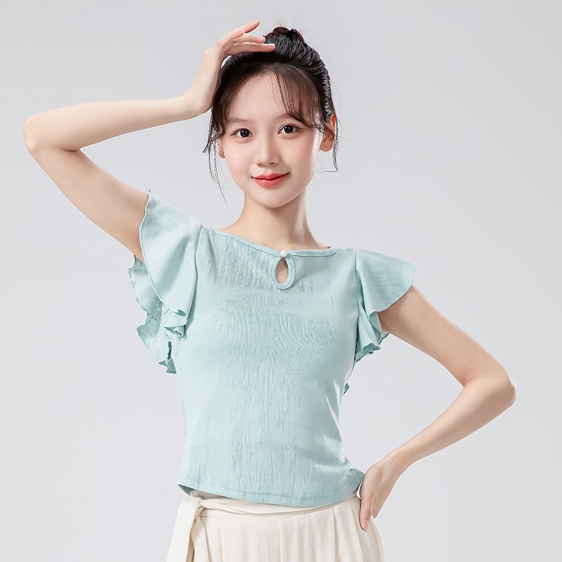 古典舞新中式小飞袖上衣舞蹈服