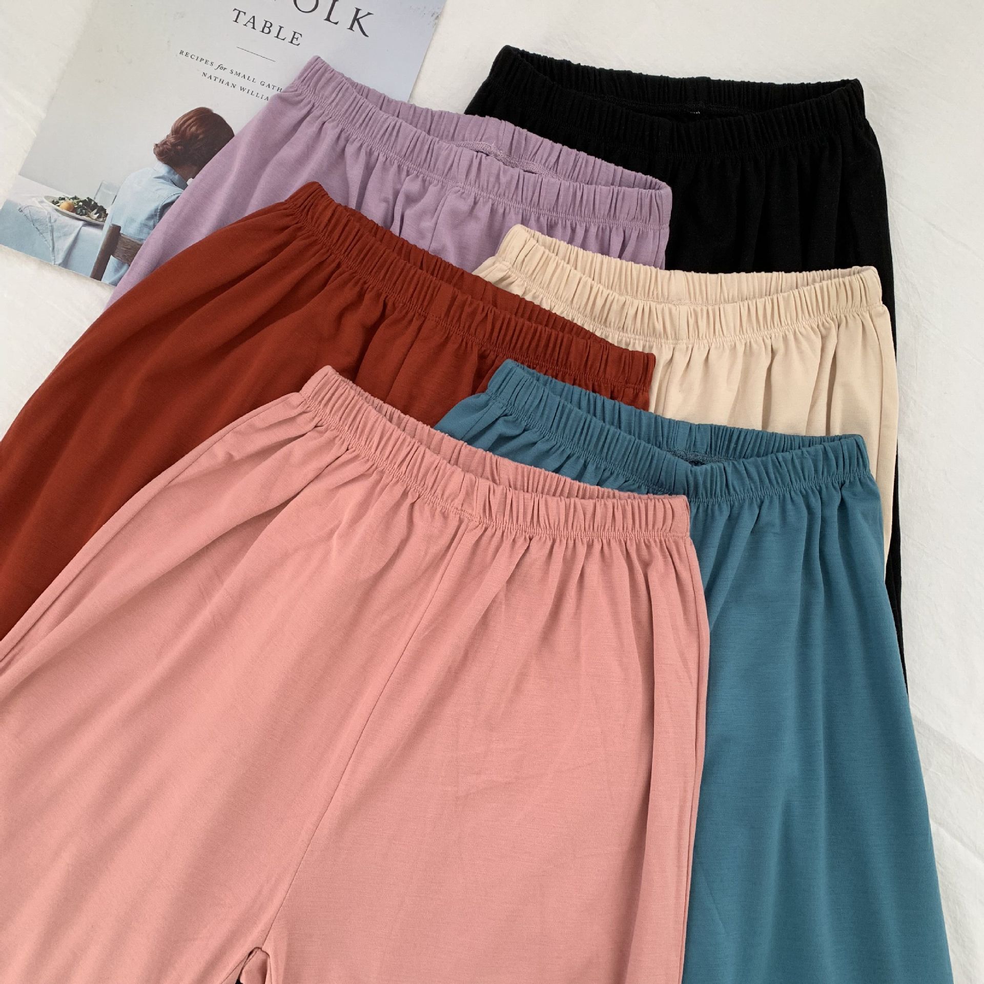 软糯家居松紧带服装学生舞蹈裤