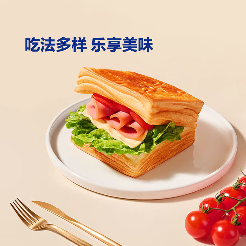 山姆黄油千层吐司面包16层进口安佳黄油小麦牛奶吃法多样diy早餐