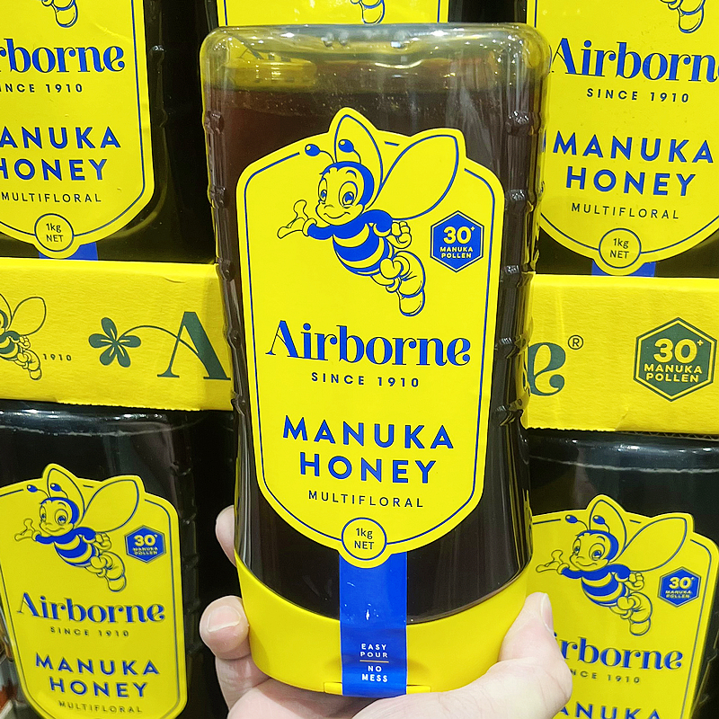 COSTCO开市客新西兰进口纯天然蜂蜜1kg茶类饮料冲调麦卢卡花粉30+