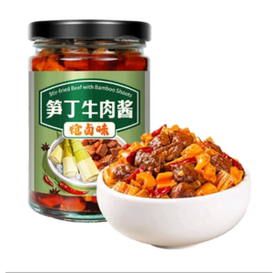 山姆饭扫光色素炝卤微辣笋丁牛肉酱下饭拌面拌饭酱佐餐配菜