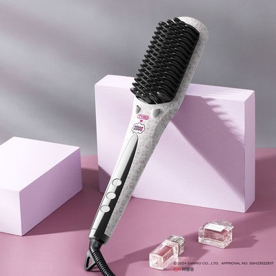 山姆代购TYMO凯蒂猫款双负离子直发梳不伤发美发造型梳子蓬松拉直