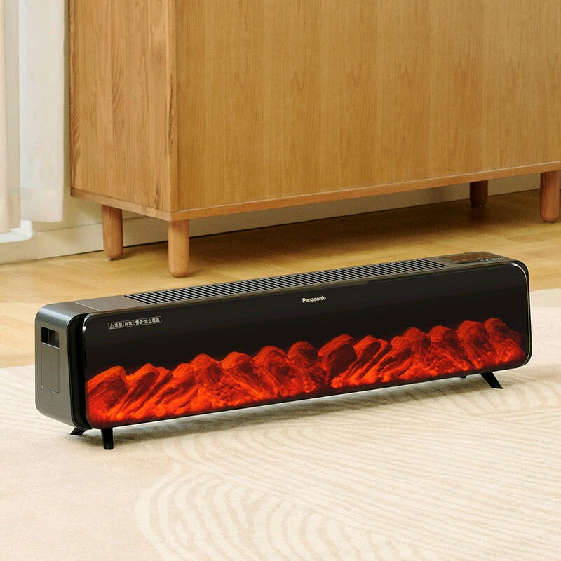 山姆代购松下室内石墨烯取暖器智能恒温触屏遥控仿真炭火速热烘衣