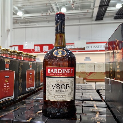 Costco开市客山姆代购法国进口BARDINET必得利白兰地VSOP洋酒1L装