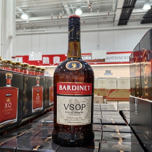 Costco开市客山姆代购法国进口BARDINET必得利白兰地VSOP洋酒1L装