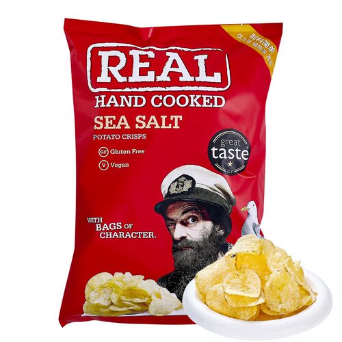 山姆Real瑞尔英国进口海盐风味原切薯片配料干净简单休闲追剧零食
