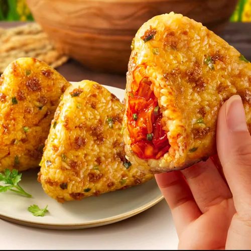 山姆韩国必品阁鲜香泡菜大肉粒饭团精选猪腿肉微波炉空气炸锅早餐