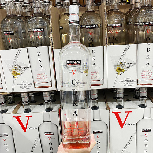 开市客代COSTCO法国进口Kirkland科克兰伏特加1.75L纯饮蒸馏洋酒