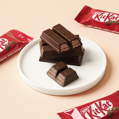 山姆kitkat雀巢奇巧减糖50威化黑巧克力进口可可液块鹰嘴豆黑藜麦