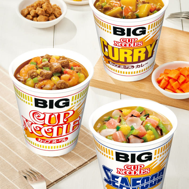 山姆日清日本合味道经典风味大杯面组合方便面海鲜虾仁咖喱3口味