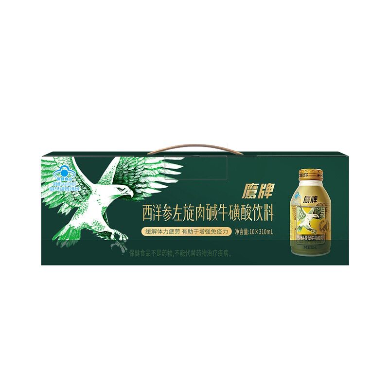 山姆鹰牌西洋参左旋肉碱牛磺酸饮料蓝帽子认证保健品
