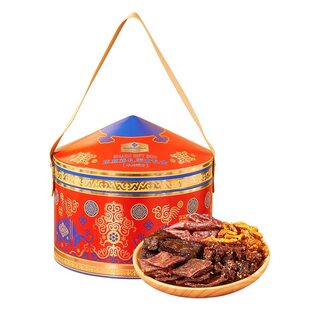 山姆内蒙古草原嘉礼牛肉牛杂零食礼盒香辣牛肉干牛肉丝牛板筋香肠