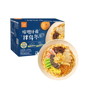山姆杜老爷厨房味噌什锦拌乌冬面冷热日式风味鱼片鸡腿肉片蟹味丝