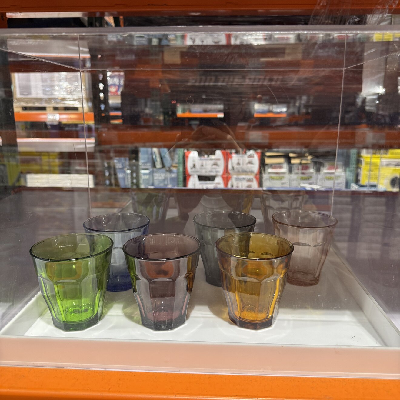 costco开市客DURALEX法国进口彩色玻璃杯6件耐高温玻璃杯子高颜值