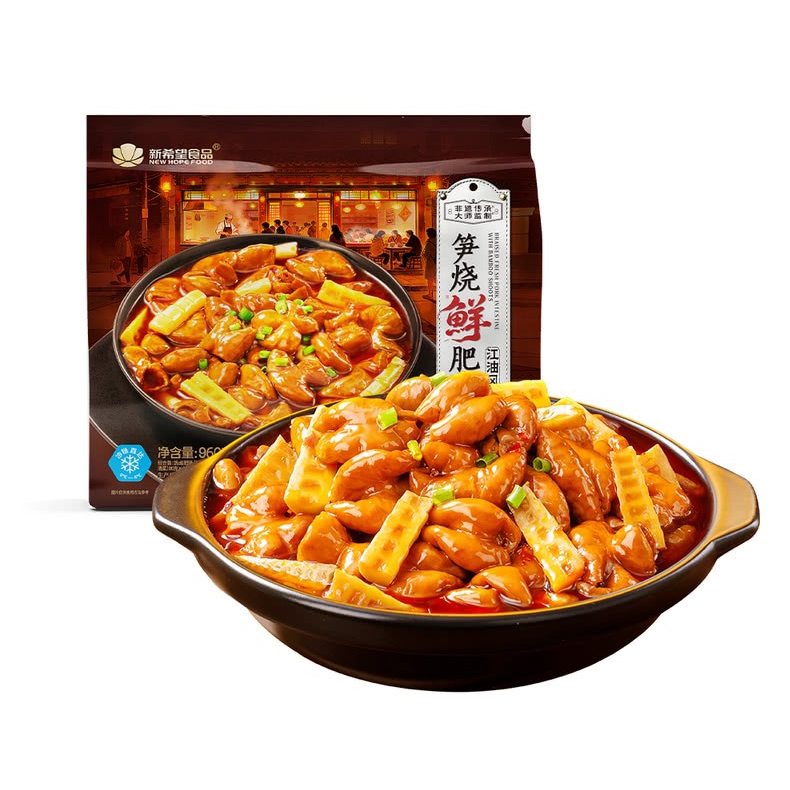 山姆代购新希望江油风味酱料乌蒙山方竹脆笋烧鲜肥肠红烧爆炒浇头
