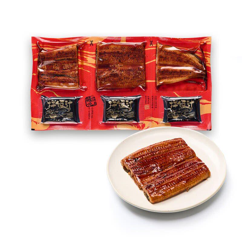 山姆日式风味鳗蒲烧490g冷冻烤鳗三段鳗鱼配拌饭汁肉质鲜嫩高蛋白