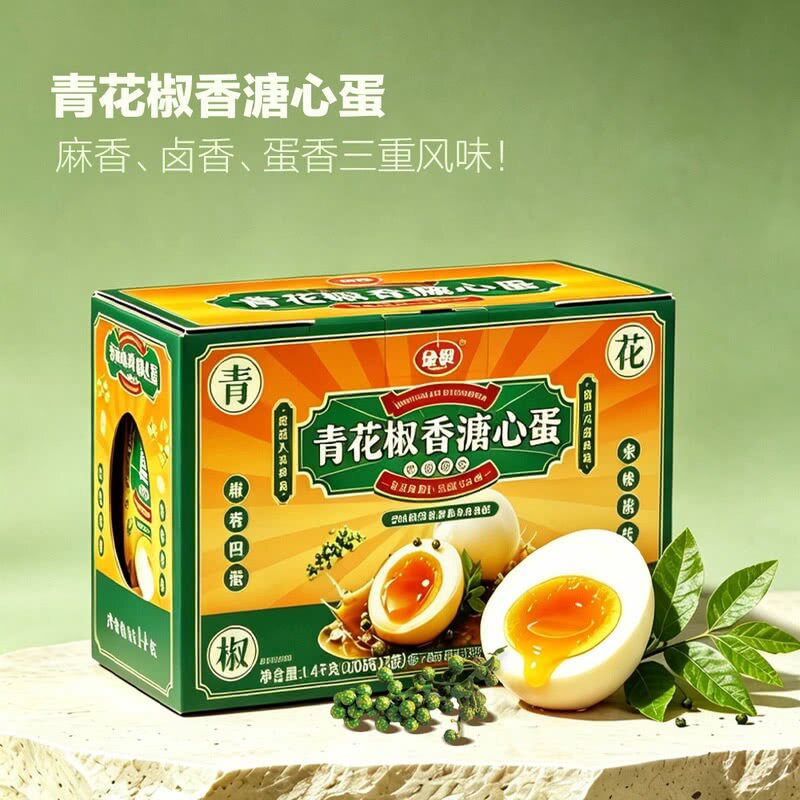山姆青花椒香溏心蛋鲜麻浓郁层次丰富即食麻香卤香蛋香三重风味