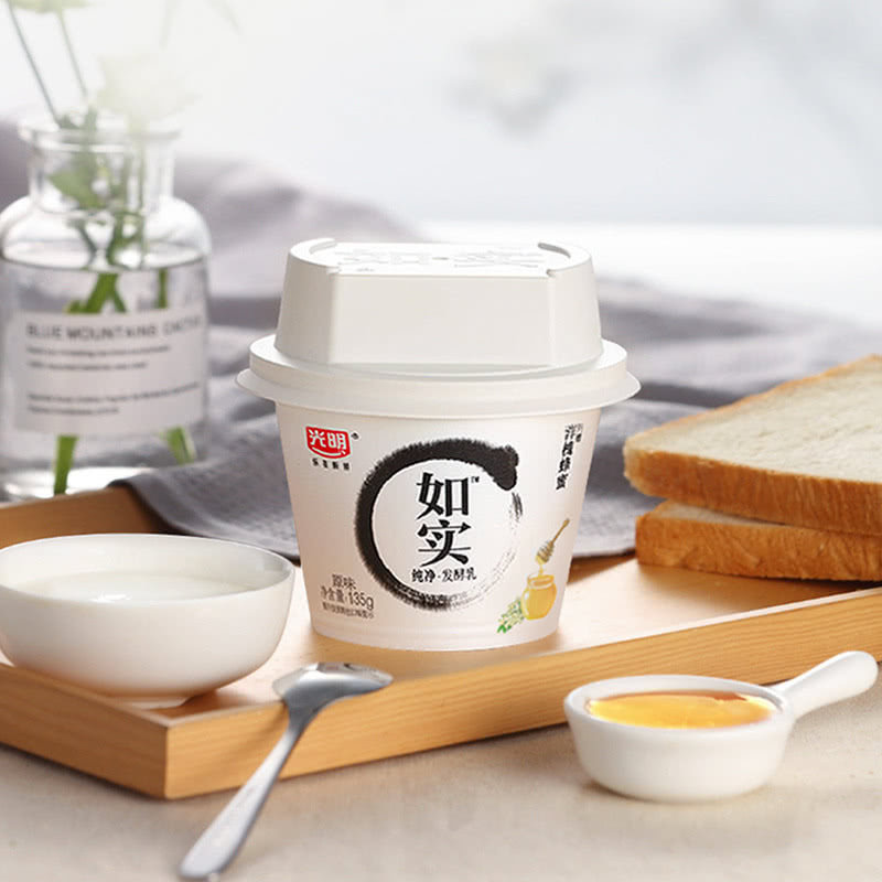 山姆超市光明如实无添加发酵乳好奶源原味酸奶生牛乳发酵菌0蔗糖