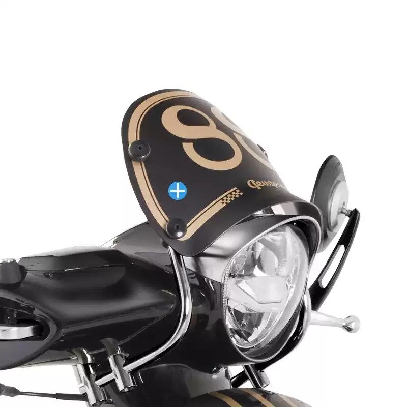 标致摩托车改装件 DJANGO CAFERACER原厂复古挡风罩 车把罩挡风板