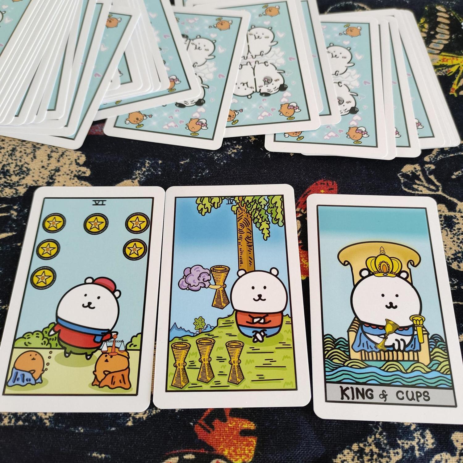 可爱自嘲熊塔罗牌Tarot卡通创意