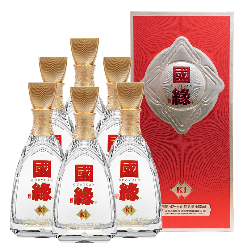42度今世缘K1白酒500mL*6整箱
