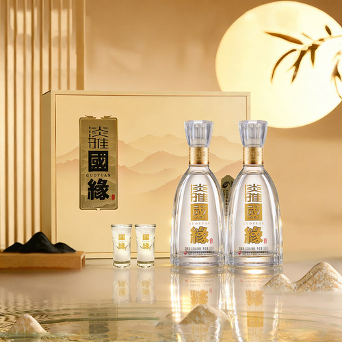 42度淡雅国缘礼盒装500ml*2瓶