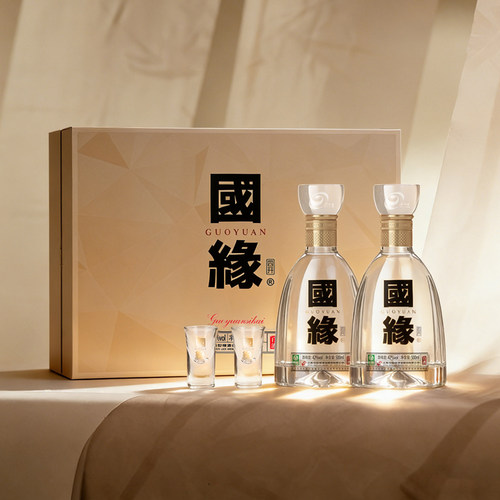 国缘四开500ml*2礼盒装国缘白酒