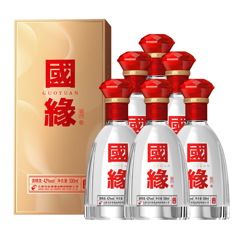 单开国缘500ml白酒整箱