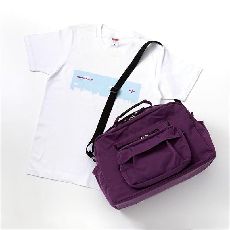 mumokuteki日本原厂复古超大号防水尼龙布牛皮单肩斜挎手提旅行袋