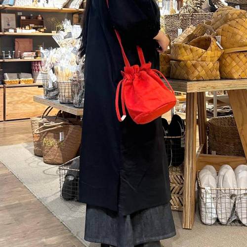 earthmade水桶包牛皮小号日韩